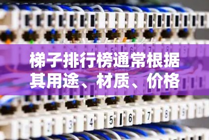 梯子排行榜通常根据其用途、材质、价格等因素进行排序，以下是常见的梯子类型及其特点