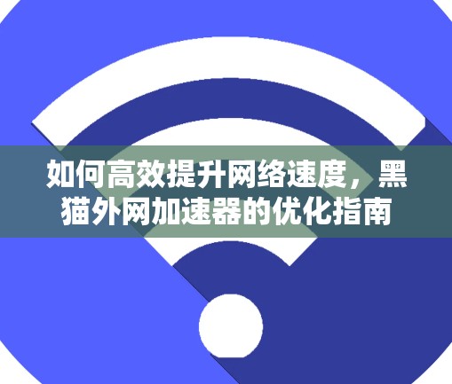 如何高效提升网络速度,黑猫外网加速器的优化指南 如何高效提升网络速度,黑猫外网加速器的优化指南